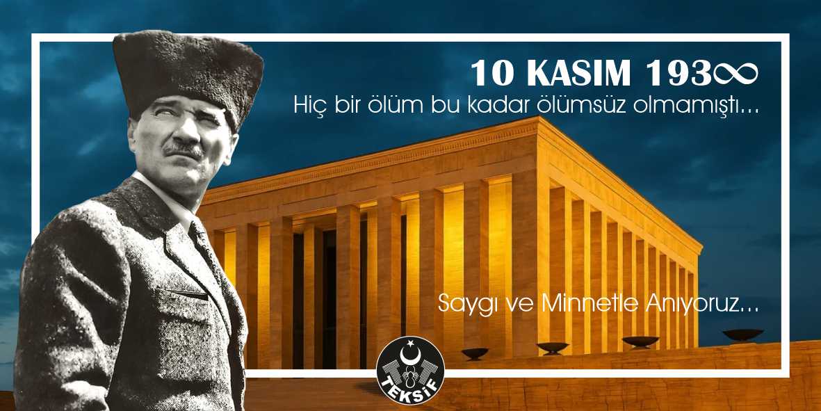 10 Kasım Atamızı Sevgi ve Saygıyla Anıyoruz. görseli