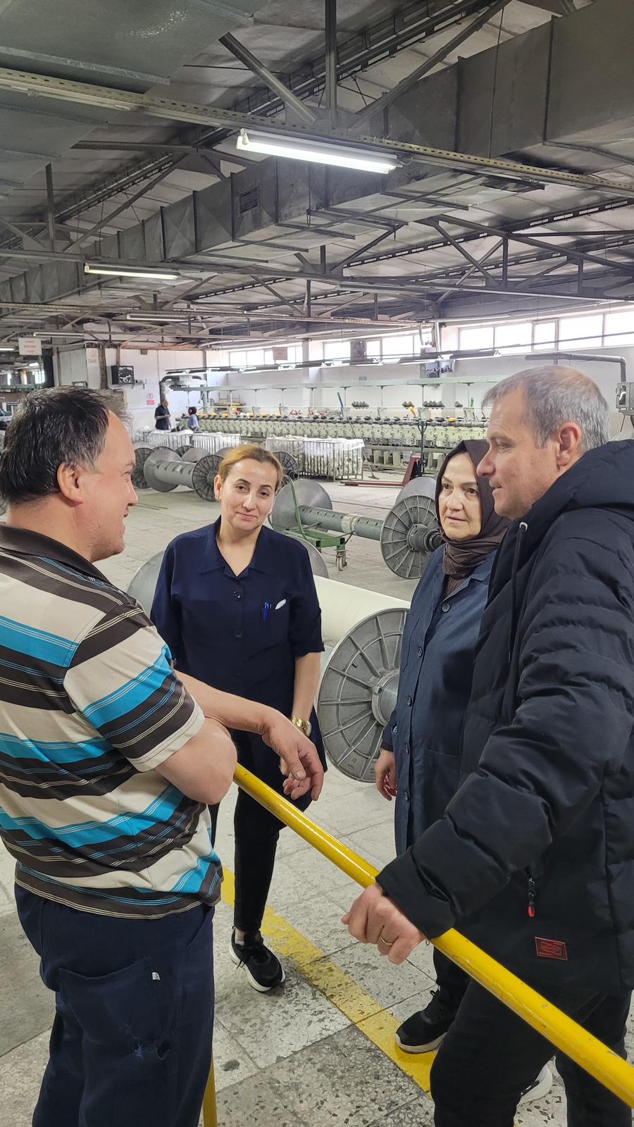 BAHARİYE KUMAŞ VE ALTINYILDIZ  İŞ YERLERİNE ZİYARET görseli