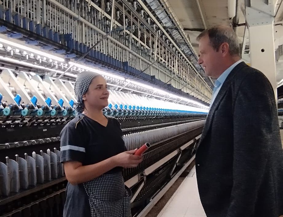 BAHARİYE KUMAŞ VE ALTINYILDIZ  İŞ YERLERİNE ZİYARET görseli