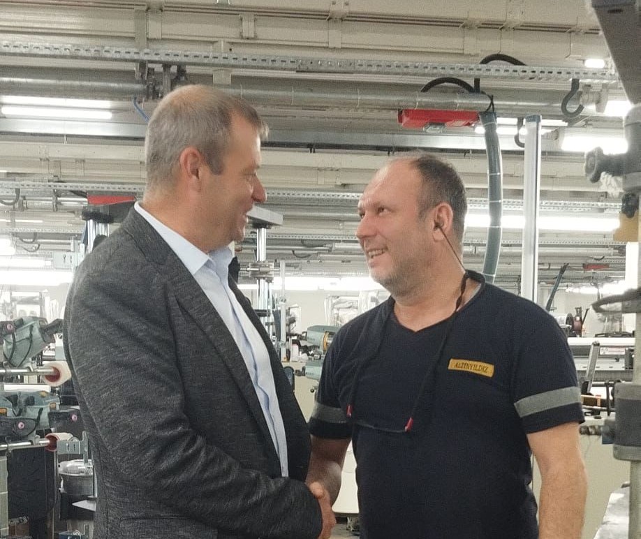 BAHARİYE KUMAŞ VE ALTINYILDIZ  İŞ YERLERİNE ZİYARET görseli