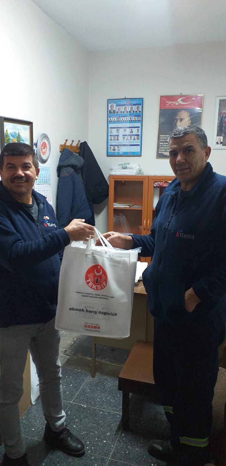 YILBAŞI HEDİYESİ DAĞITIMINI GERÇEKLEŞTİRMEYE BAŞLADIK görseli
