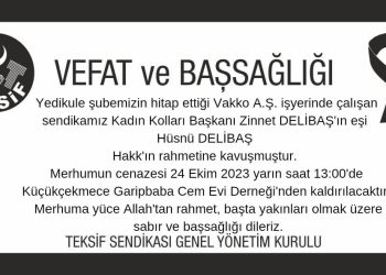 VEFAT ve BAŞSAĞLIĞI