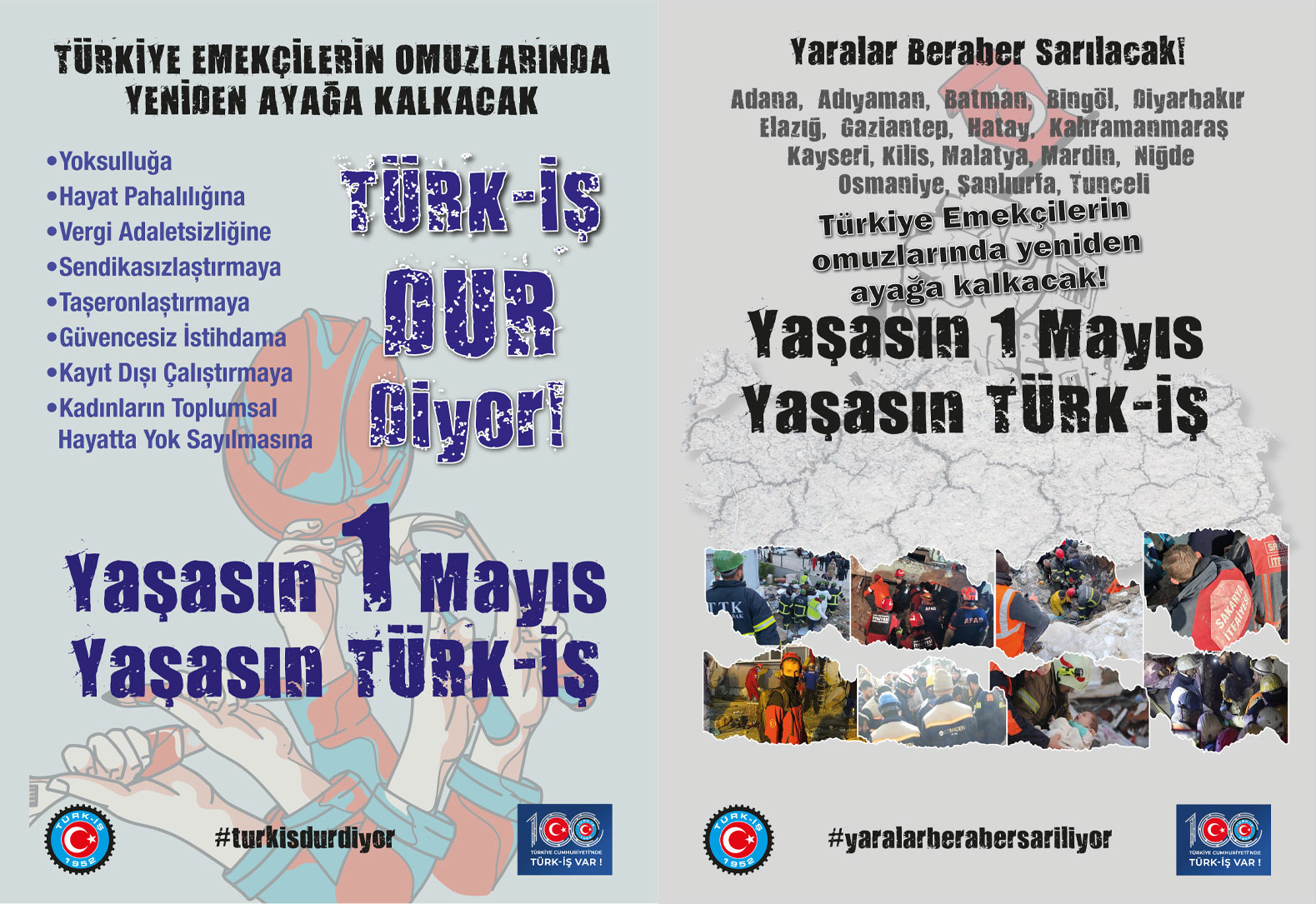 1 MAYIS İşçi ve Emekçiler Bayramı Kutlu Olsun görseli