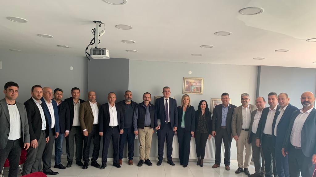 Konfederasyonumuz Türk-İş’e bağlı Şube Başkanlarından, İnegöl Şubemize ziyaret görseli