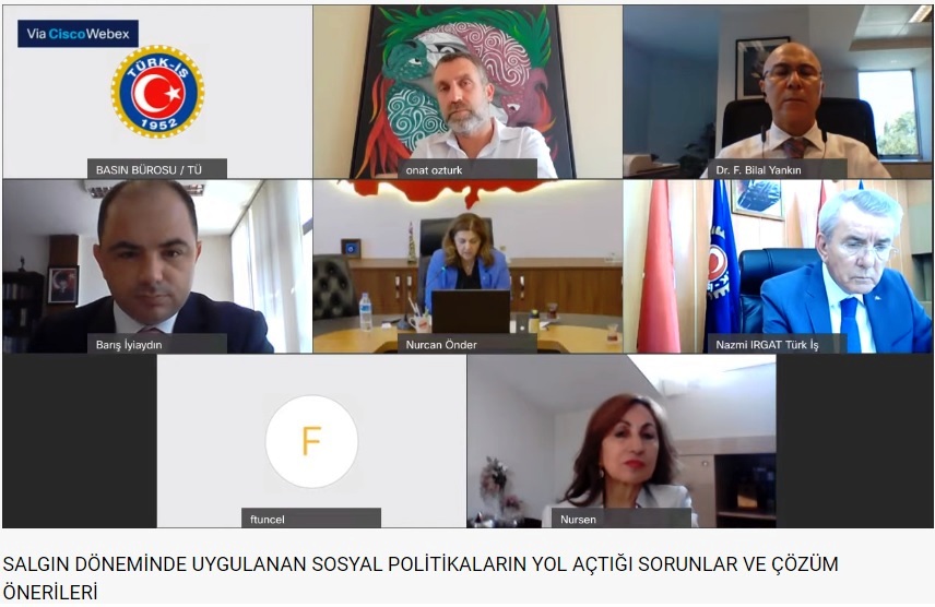 “SALGIN DÖNEMİNDE UYGULANAN SOSYAL POLİTİKALARIN YOL AÇTIĞI SORUNLAR VE ÇÖZÜM ÖNERİLERİ” PANELİ ÇEVRİMİÇİ GERÇEKLEŞTİ görseli