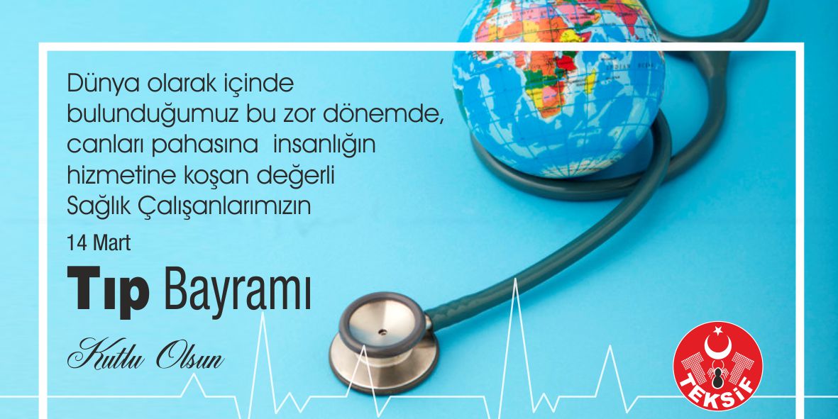 14 Mart Tıp Bayramı Kutlu Olsun görseli
