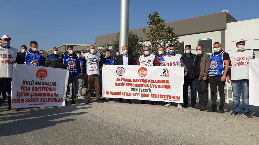Sun Tekstil Önünde Basın Açıklaması görseli