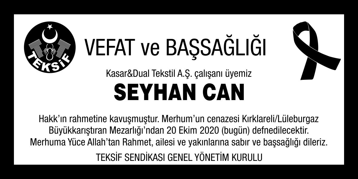 Vefat ve Başsağlığı görseli