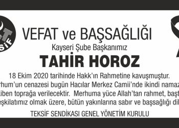 Vefat ve Başsağlığı