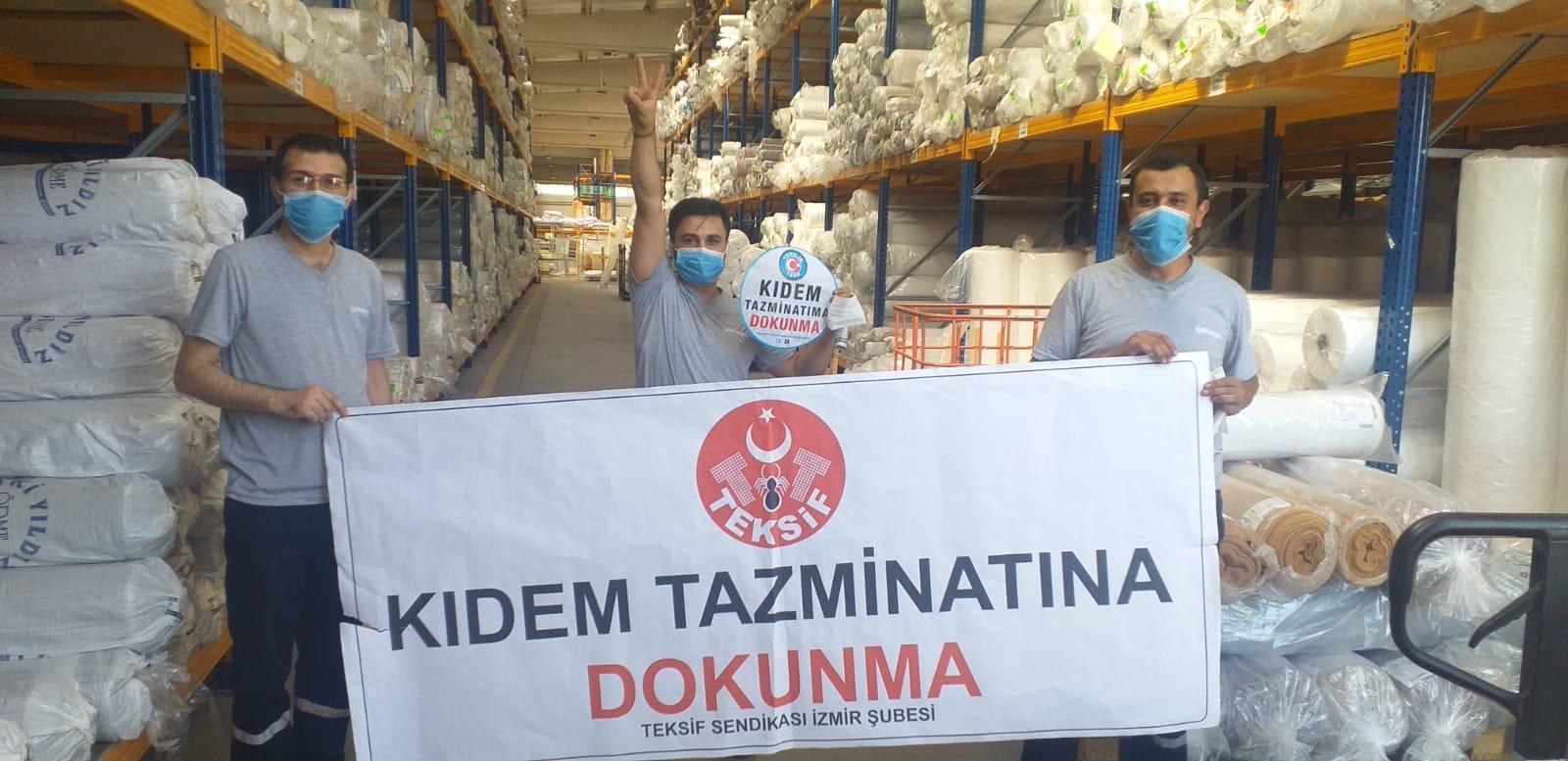 YATSAN ve ROK TEKSTİL EMEKÇİLERİ ''KIDEM TAZMİNATIMA DOKUNMA!'' DİYOR görseli
