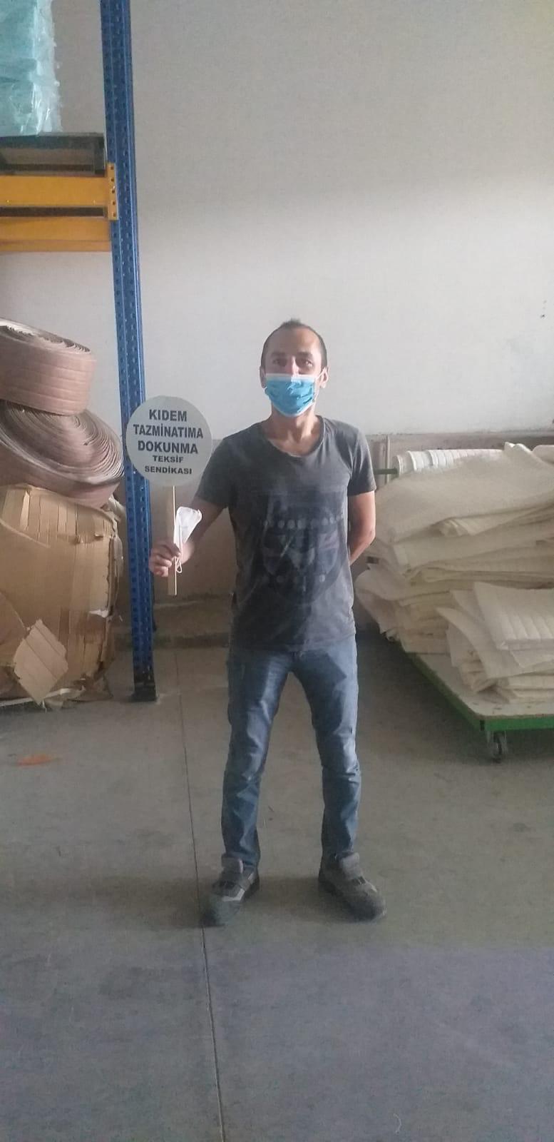 YATSAN ve ROK TEKSTİL EMEKÇİLERİ ''KIDEM TAZMİNATIMA DOKUNMA!'' DİYOR görseli