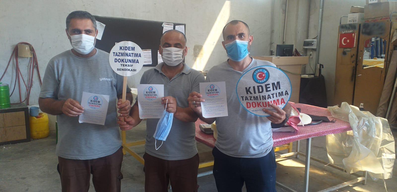 YATSAN ve ROK TEKSTİL EMEKÇİLERİ ''KIDEM TAZMİNATIMA DOKUNMA!'' DİYOR görseli