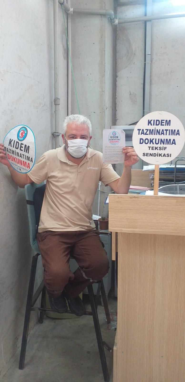 YATSAN ve ROK TEKSTİL EMEKÇİLERİ ''KIDEM TAZMİNATIMA DOKUNMA!'' DİYOR görseli