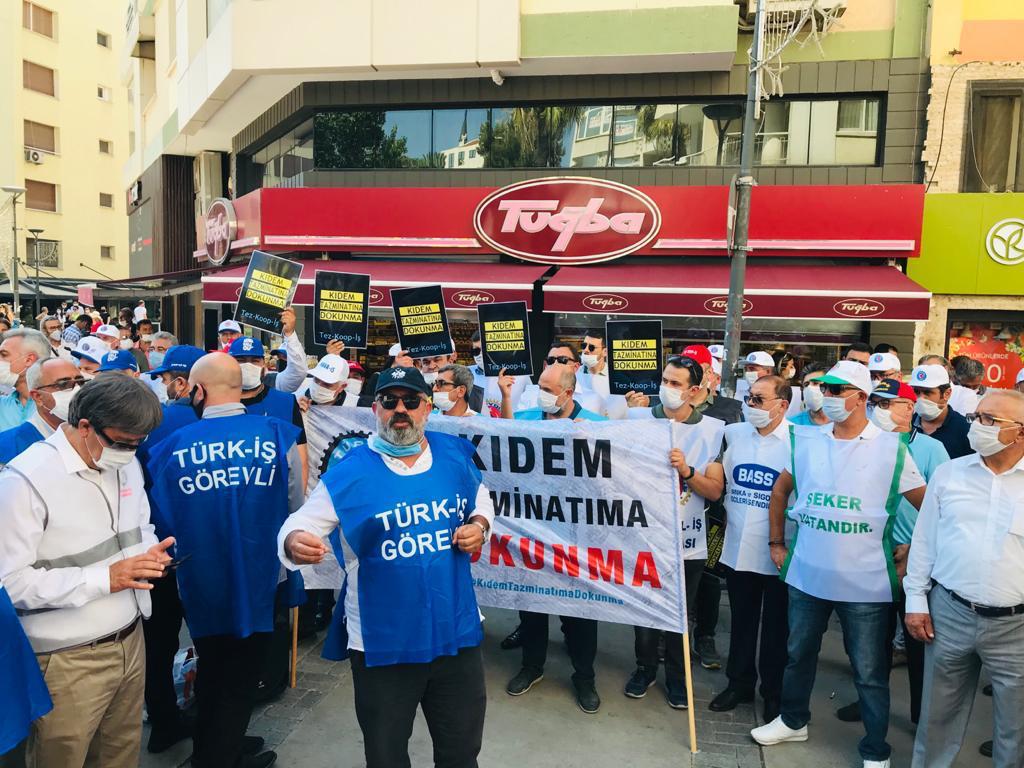 YATSAN ve ROK TEKSTİL EMEKÇİLERİ ''KIDEM TAZMİNATIMA DOKUNMA!'' DİYOR görseli