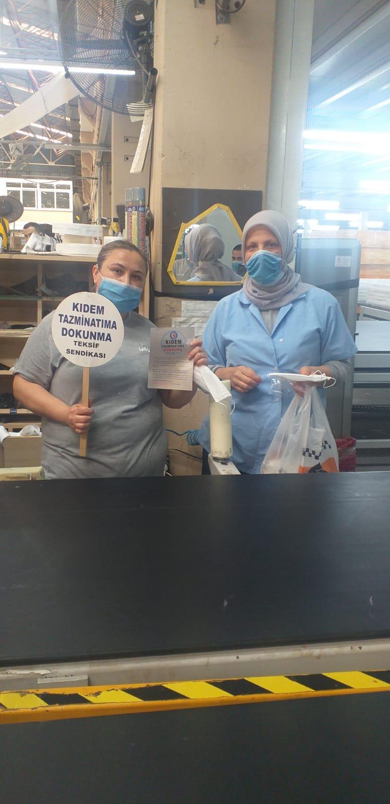 YATSAN ve ROK TEKSTİL EMEKÇİLERİ ''KIDEM TAZMİNATIMA DOKUNMA!'' DİYOR görseli
