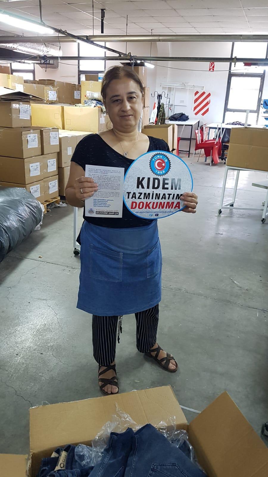 YATSAN ve ROK TEKSTİL EMEKÇİLERİ ''KIDEM TAZMİNATIMA DOKUNMA!'' DİYOR görseli