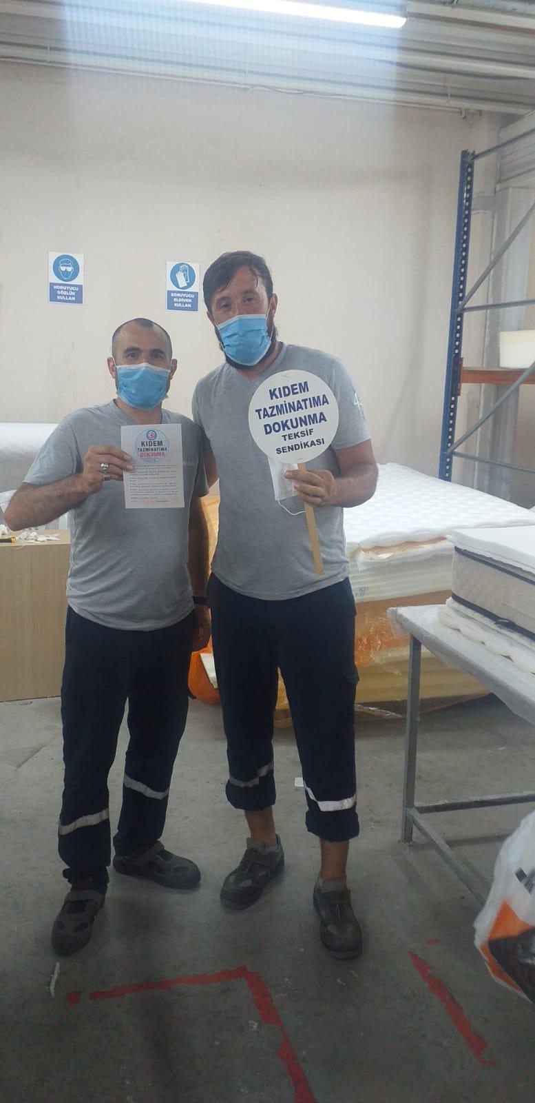 YATSAN ve ROK TEKSTİL EMEKÇİLERİ ''KIDEM TAZMİNATIMA DOKUNMA!'' DİYOR görseli