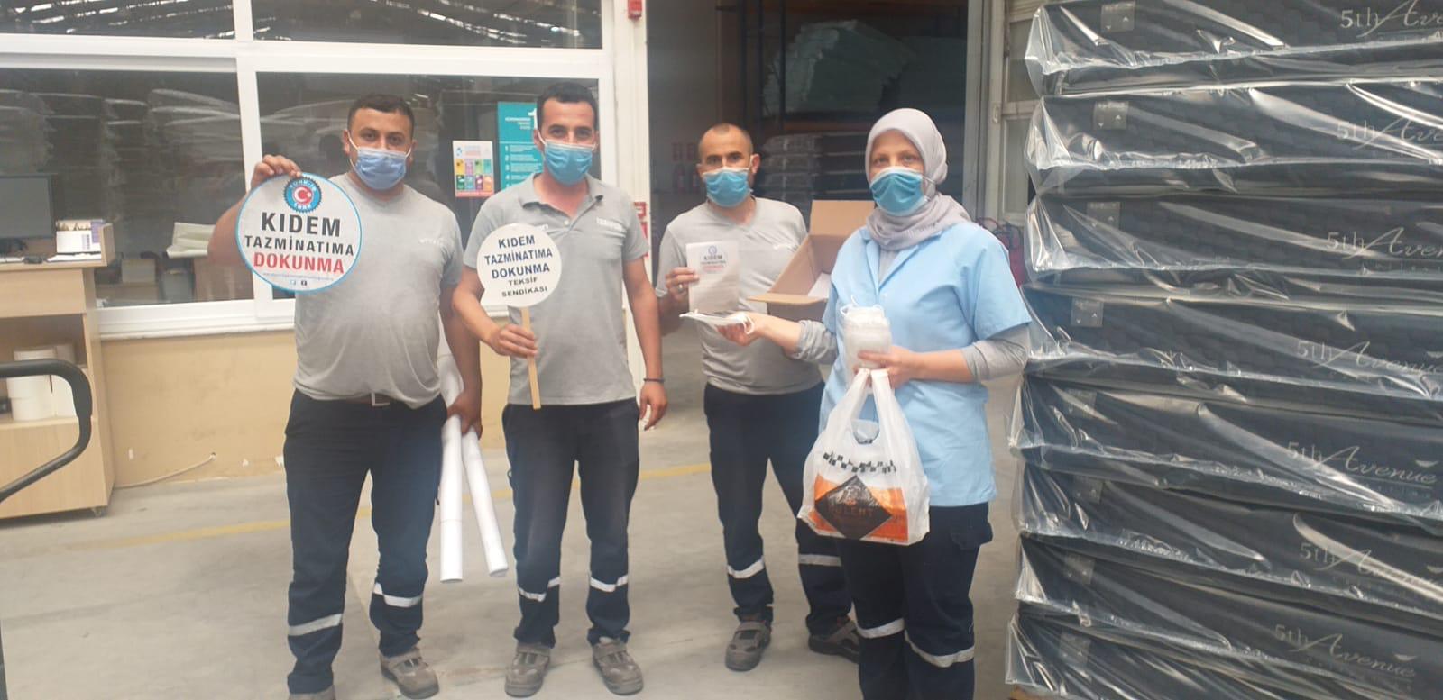 YATSAN ve ROK TEKSTİL EMEKÇİLERİ ''KIDEM TAZMİNATIMA DOKUNMA!'' DİYOR görseli