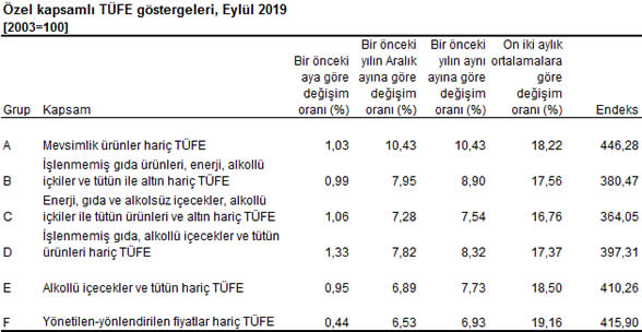 EYLÜL AYI ENFLASYONU %9,26 görseli