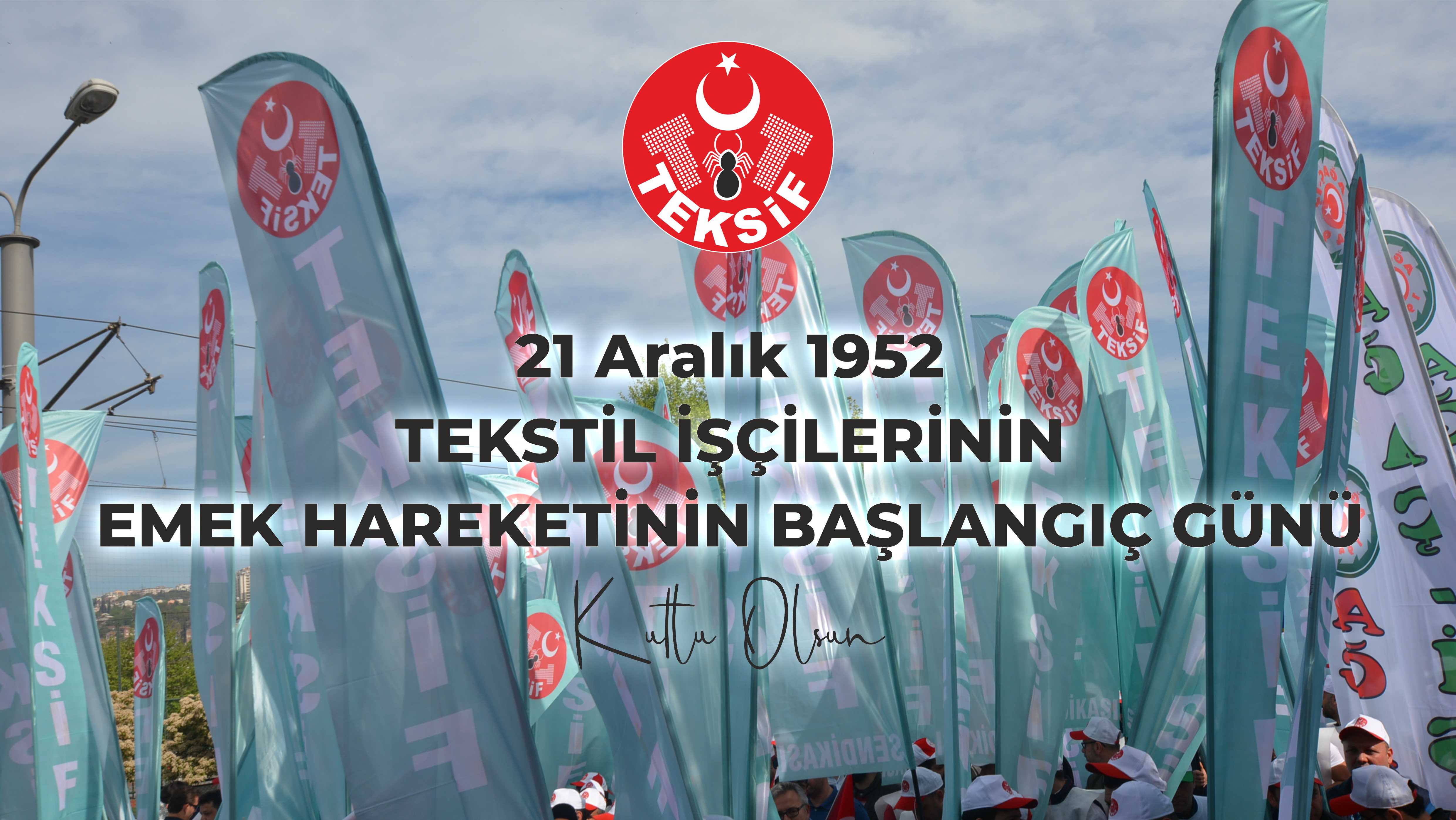 TEKSTİL İŞÇİLERİNİN EMEK HAREKETİNİN BAŞLANGIÇ GÜNÜ KUTLU OLSUN!!! görseli