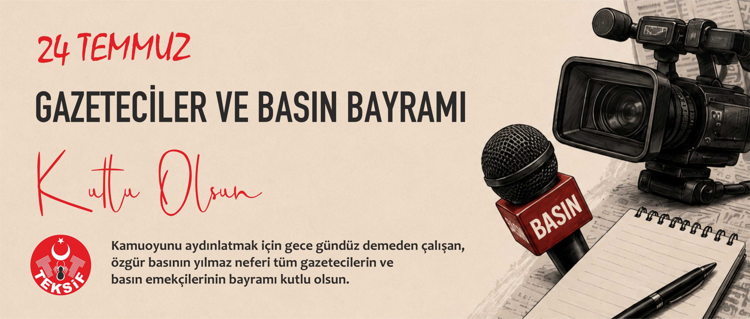 24 Temmuz Gazeteciler ve Basın Bayramı Kutlu Olsun